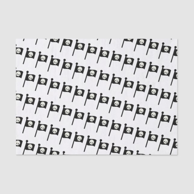 Papier Mousseline Bandera Pirata (Recto)