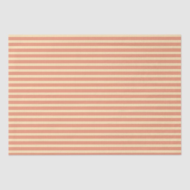 Papier Mousseline Bandes d'abricot et de pêche (Recto)
