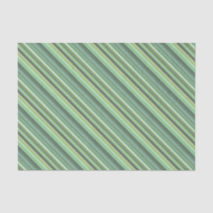 Papier Mousseline Bandes diagonales vert olive