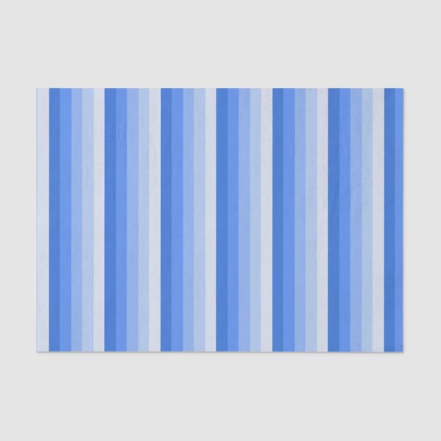 Papier Mousseline Bandes d'ombre bleues (Recto)