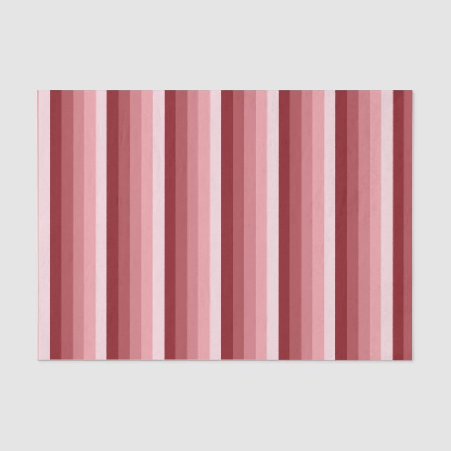 Papier Mousseline Bandes d'ombre rouges (Recto)