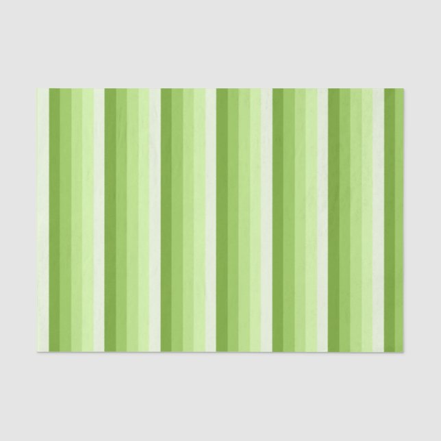 Papier Mousseline Bandes d'ombre vert citron (Recto)
