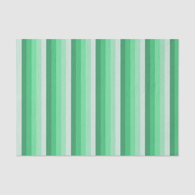 Papier Mousseline Bandes d'ombre vertes (Recto)