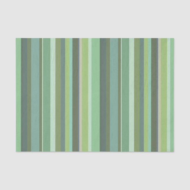 Papier Mousseline Bandes horizontales vert olive (Recto)