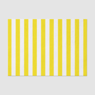 Papier Mousseline Bandes jaunes verticales