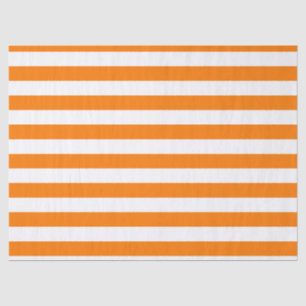Papier Mousseline Bandes orange et blanches de sécurité