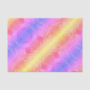 Papier Mousseline Bandes pastel abstraites