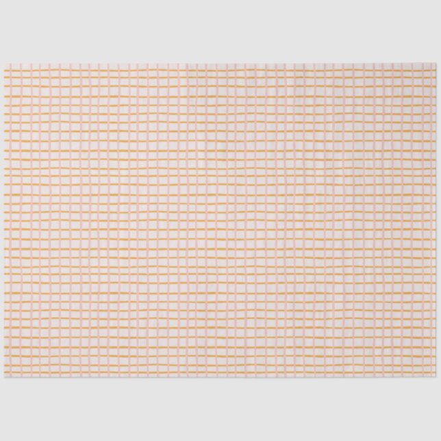Papier Mousseline Bandes pastel jaune et rose (Recto)