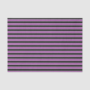 Papier Mousseline Bandes pourpres, noires et blanches
