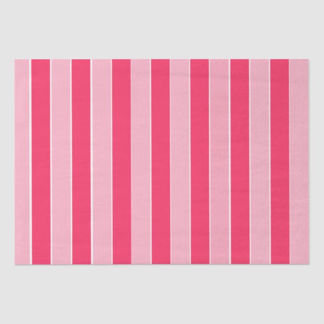 Papier Mousseline Bandes roses (Recto)