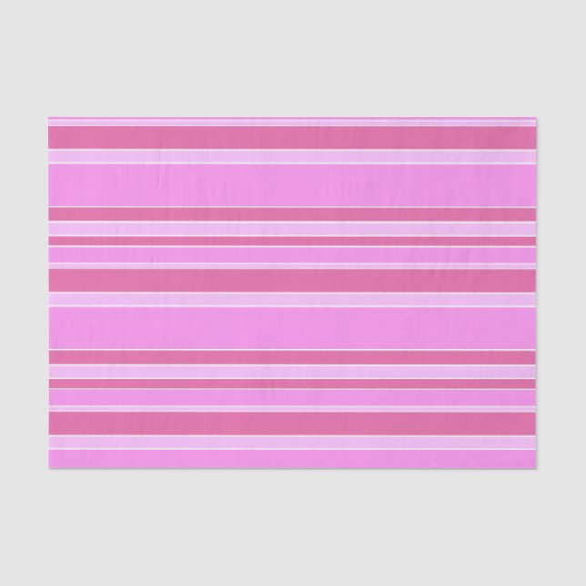 Papier Mousseline Bandes roses (Recto)