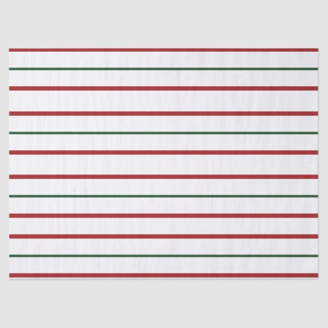 Papier Mousseline Bandes Rouge, Blanche Et Verte (Recto)