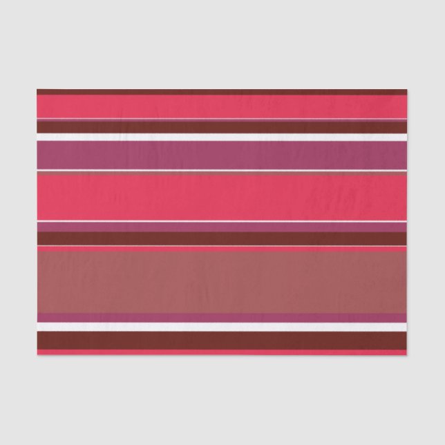 Papier Mousseline Bandes rouges (Recto)