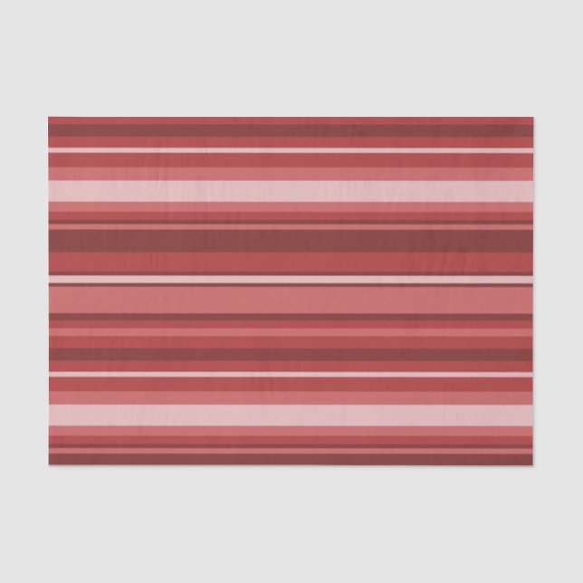 Papier Mousseline Bandes rouges (Recto)