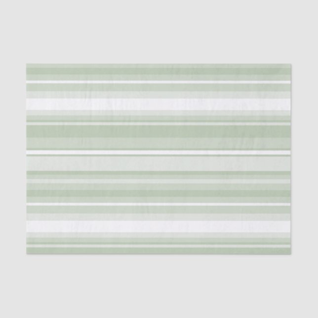 Papier Mousseline Bandes vert pâle (Recto)