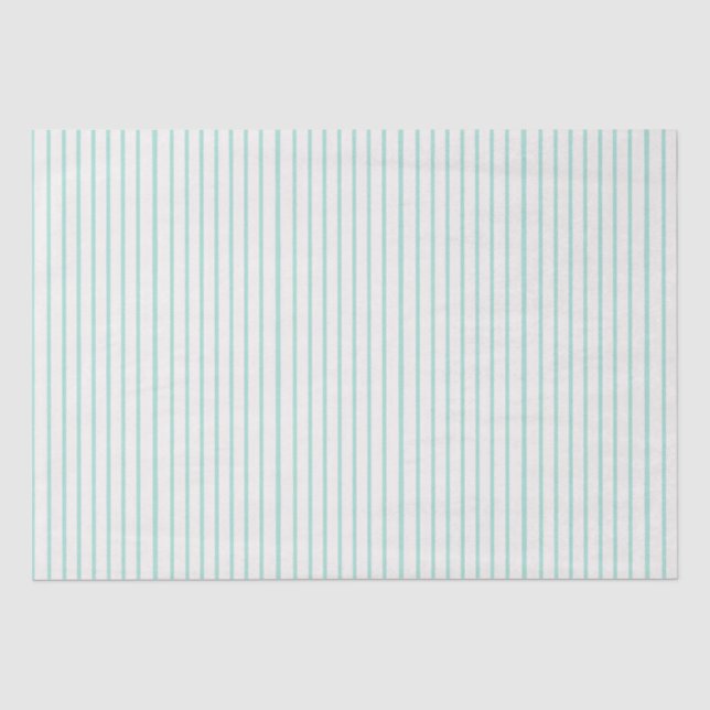 Papier Mousseline Bandes vertes à la menthe (Recto)