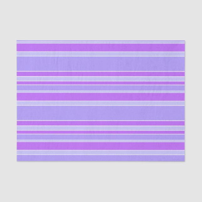 Papier Mousseline Bandes violettes (Recto)