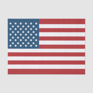 Papier Mousseline Bannière étoilée de drapeau américain des