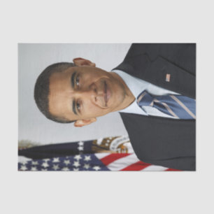 Papier Mousseline Barack Obama Président américain Portrait de la Ma