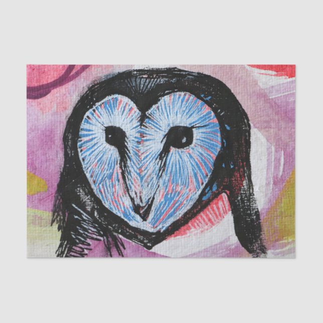 Papier Mousseline Barn Owl Art (Recto)