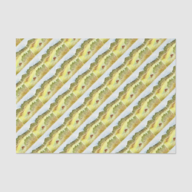 Papier Mousseline Barne rouge (Recto)