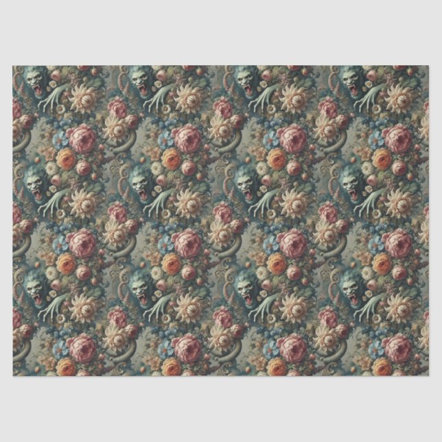 Papier Mousseline Baroque Peril - gothique victorien (Recto)
