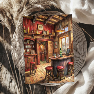 Papier Mousseline Barre ouest sauvage de cowboy occidental dans la p