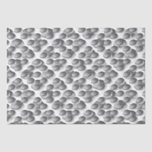 Papier Mousseline Baseball noir et blanc