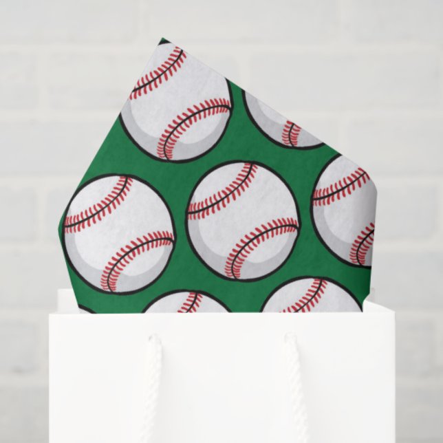 Papier Mousseline Baseball Sports Kids Party Colorful Fun (Sac cadeau)