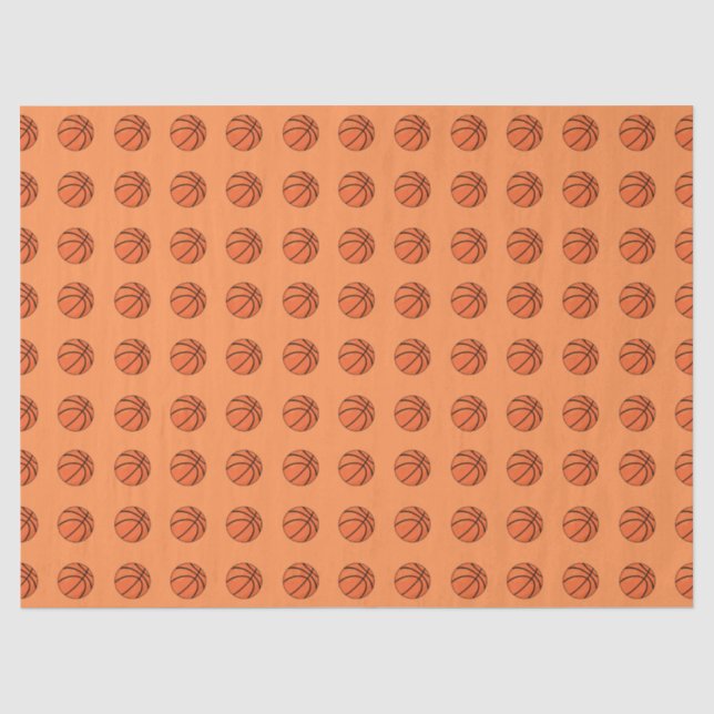 Papier Mousseline Basket-ball (Recto)