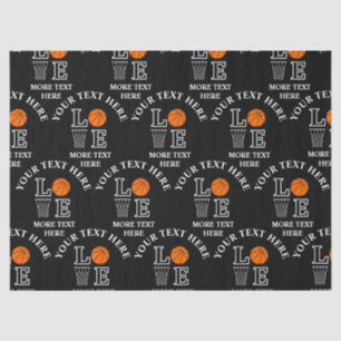 Papier Mousseline Basket-ball Anniversaire Cadeau, Basketball Joueus
