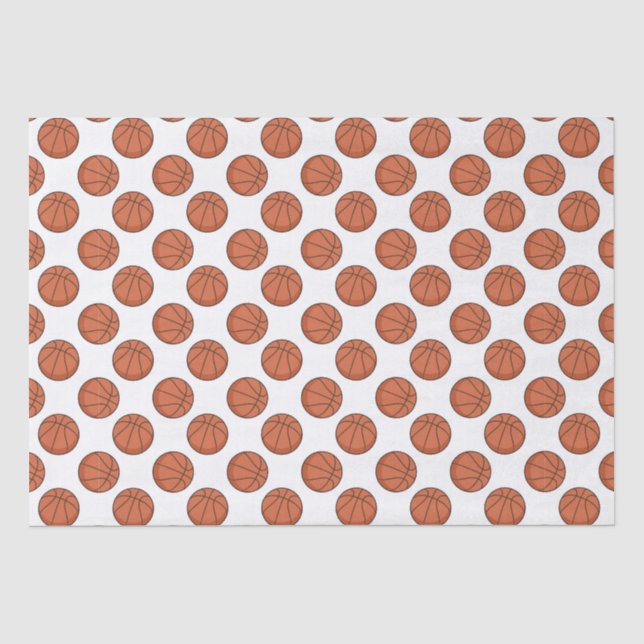 Papier Mousseline Basketball Pattern (Recto)