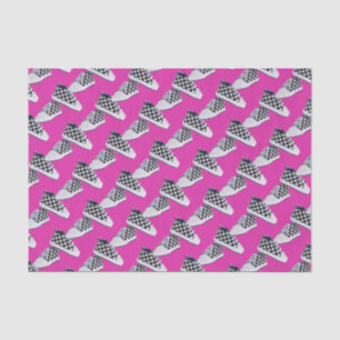 Papier Mousseline Baskets de bébé de damier/roses indien   urbain