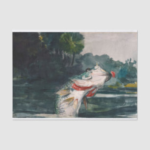 Papier Mousseline Basse noire grandeur nature par Winslow Homer