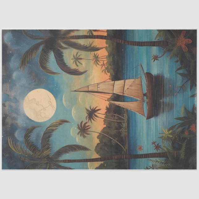 Papier Mousseline Bateau (Recto)