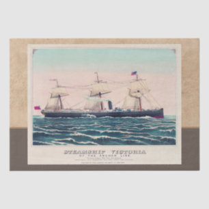 Papier Mousseline Bateau à vapeur Victoria de la ligne d'Ancres, 187