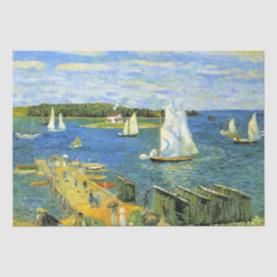 Papier Mousseline Bateaux à voile d'été à Mahone Bay au Canada