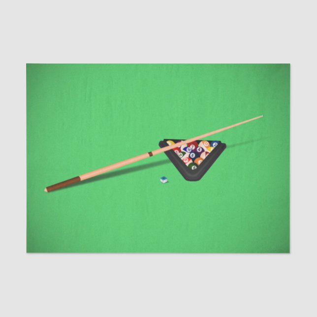 Papier Mousseline Bâton et balles de la table de billard (Recto)