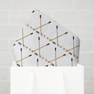 Papier Mousseline Bâtons et canettes de hockey