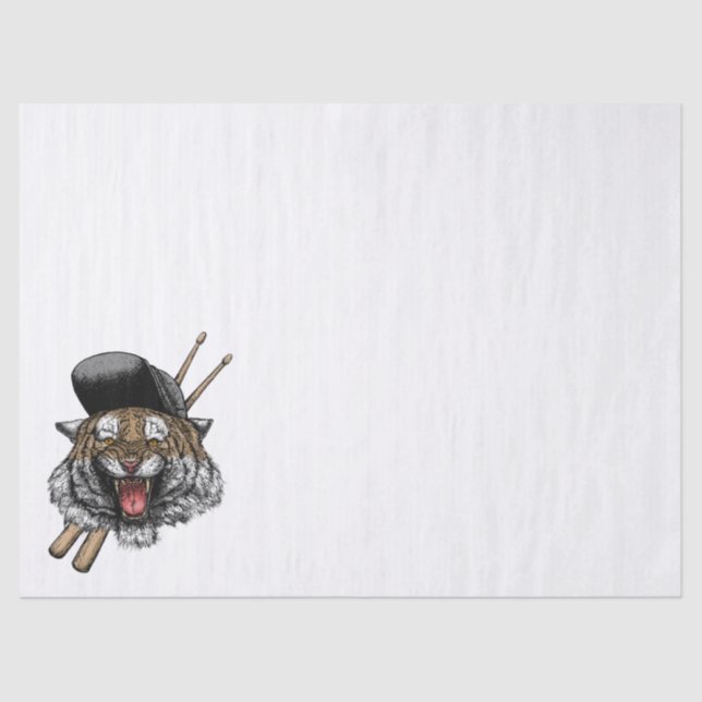 Papier Mousseline Batteur de tigre (Recto)