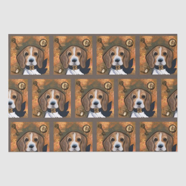 Papier Mousseline Beagle       (Recto)