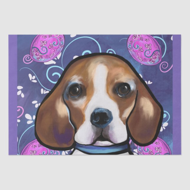 Papier Mousseline Beagle (Recto)