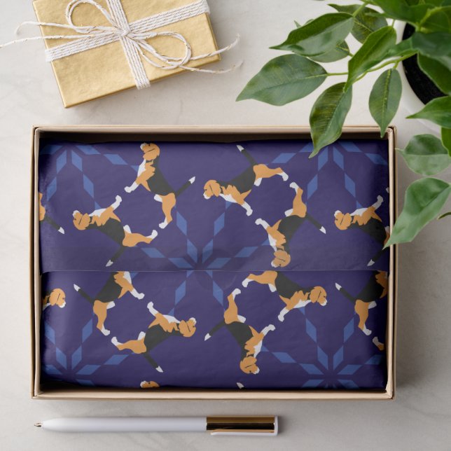 Papier Mousseline Beagle pur (Cadeau)