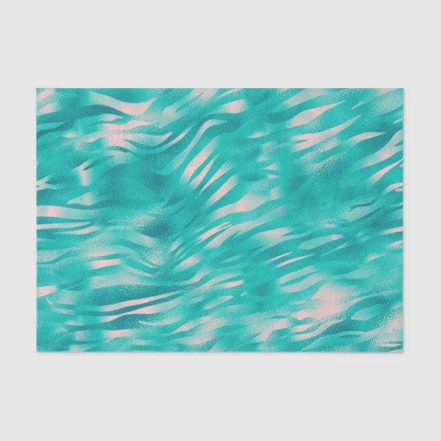 Papier Mousseline Beau bleu et rose (Recto)