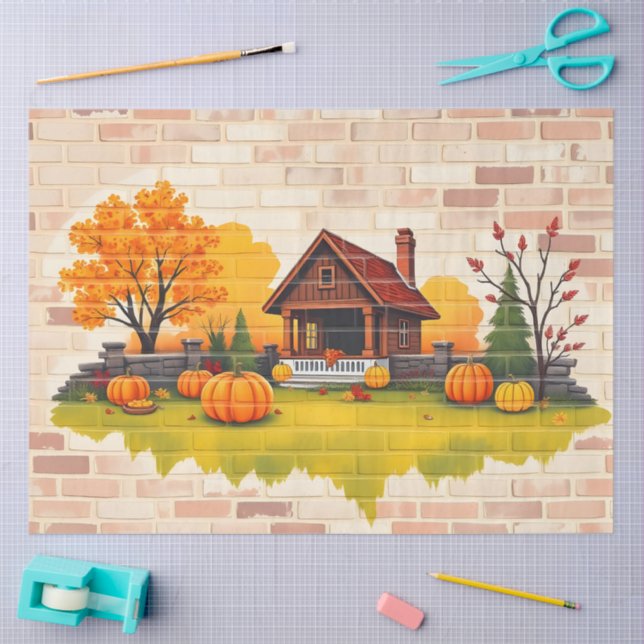 Papier Mousseline Beau Bon thanksgiving populaire automne (Artisanat)