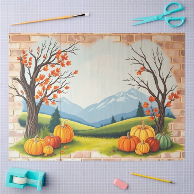 Papier Mousseline Beau Bon thanksgiving tendance automne (Artisanat)