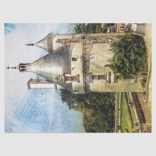 Papier Mousseline Beau Château (Recto)