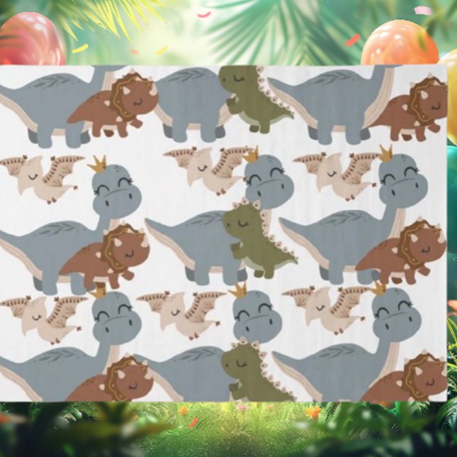 Papier Mousseline Beau Dinosaures Boho (Transform your gifts with our Beautiful Dinosaurs Boho Tissue Paper! )