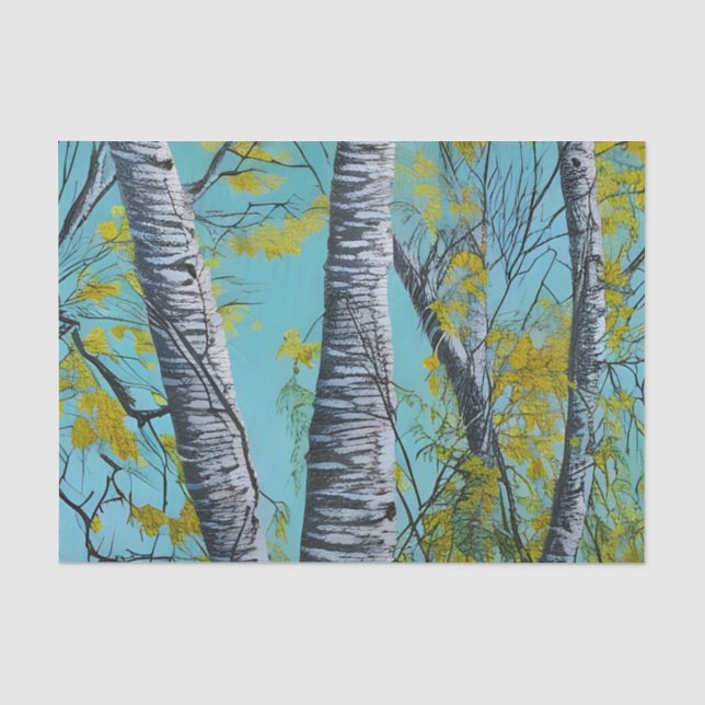 Papier Mousseline Beau oiseau d'été (Recto)