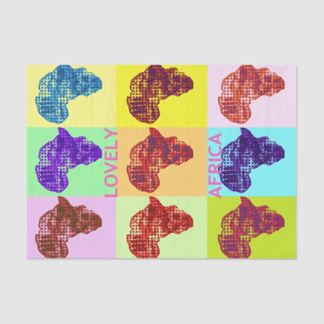 Papier Mousseline Beau papier de tissus Afrique (Recto)